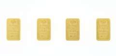 Four Set Pure .999 Gold Bars