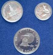 Three 3 Piece Bicentennial Proof Silver Sets