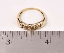 Beautiful Heart Ring in Yellow Gold