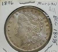 1896 Morgan Dollar, almost Unc