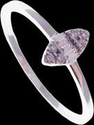 Wonderful Oval Diamond Cluster 18k White Gold Ring