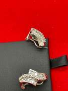 14K WHITE GOLD AND DIAMOND EARRINGS