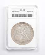 EF40 1846-O Seated Liberty Silver Dollar ANACS