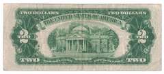 1953-B $2 Two Dollar Red Seal Jefferson Bank Note US Bill