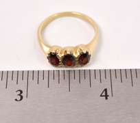 Amazing Garnet Ring in 14K Yellow Gold