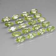 Dazzling 7.85ct untreated apple green Peridot set