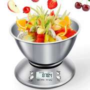 Digital Kitchen Scale LCD Display Stainless Steel