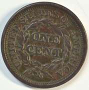 Very attractive XF+ 1849 Braided Hair Large Cent