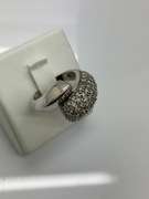LADIES 14K WHITE GOLD AND DIAMOND RING