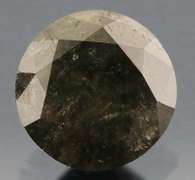 Stunning! 1.28ct gray and black Diamond solitaire