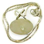 Superb Large Sterling Malachite Necklace