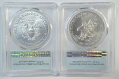 Flawless 2019 & 2022 $1 Silver Eagle First Strike. PCGS MS70