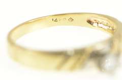 14K Yellow Gold 0.21 Ct Classic Diamond Solitaire Engagement Ring