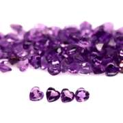 Stunning 12.15ct heart cut real Brazilian Amethyst set
