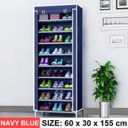 10 Tier Shoe Rack Portable Storage Cabinet Organizer