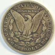 Attractive 1883-CC Morgan Silver Dollar. Key date 'CC'