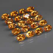 Ravishing 7.63ct 20pc golden Citrine set