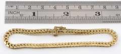 Smooth Diamond Box Link Bracelet