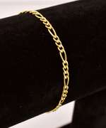 Classic Figaro Bracelet in 18K Yellow Gold