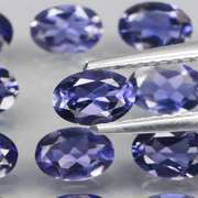 Gorgeous 4.58ct high luster blue violet Iolite set