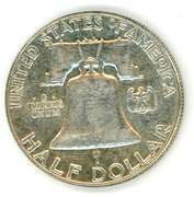 1955 Franklin Silver Half Dollar