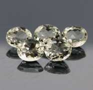 Brilliant 17.37ct natural platinum green Amethyst set