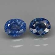 Heated only 1.12ct navy blue Sapphire set
