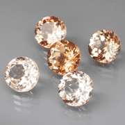 Matched! 5 piece 11.78ct full fire Imperial Topaz set