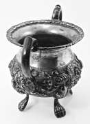 Intricately Hand-Chased Sterling Schofield Creamer and Sugar