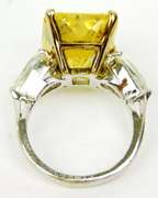 Glamorous Jolie Gabor Sterling Cocktail Ring, Size 6