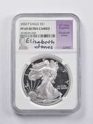 PF69 UCAM 2000-P American Silver Eagle Signed Jones NGC