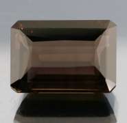 Gem grade! 28.06ct emerald cut Smoky Quartz