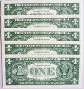 (5) Crisp Exceptional 1969C $1 Star Replacement Notes Chicago-Two Consecutive Sets!