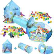 3-in-1 Kids Play Tent Portable Castle Playhouse Play