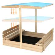 118x118cm Wooden Giant Cabana Sandbox Play Station