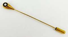 Antique 14K Gold Diamond Stick Pin