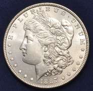 1887 Morgan Silver Dollar, BU.
