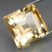 Large 33.97ct champagne yellow Citrine