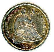 1871 Liberty Seated Half Dime