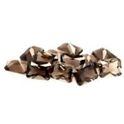 Emerald cut! Unheated! 15.67ct Smoky Quartz set