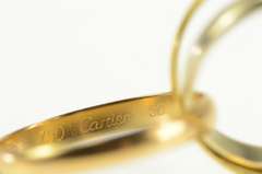 18K Yellow Gold Cartier Trinity Tri Tone Rolling Three Band Ring
