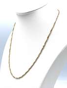 Dainty Spiral Rope Italian Chain in Plated 14KT Yellow Gold