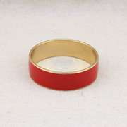 STYLISH GOLD- TONED RED ACRYLIC EMBELLISHED ALLOY GERMAN SILVER BRACELET