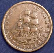 1841 Daniel Webster Hard Times Token HT-16 R-1