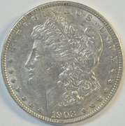 Near Mint 1903-P Morgan Silver Dollar. Better date