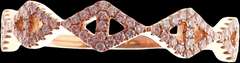 Stunning 18k Rose Gold Diamond Studded Ring