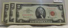 3 Notes: 1963 & 2 ea 1963-A $2 US Notes
