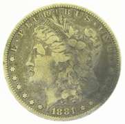 1881-O Morgan Silver Dollar $1 US Coin