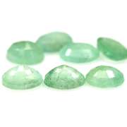Bright mint green 8.31ct set of Zambian Emeralds
