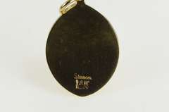 14K Yellow Gold Christian Virgin Mary Jesus Christ Charm/Pendant